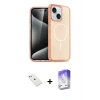 ieg™ iPhone 14 Kılıf Nova Asil Prime - Siyah Bilvis 5in1 3D Magic Cam Ekran Koruyucu + Diamond Kamera Lens - PE