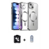 ieg™ iPhone 14 Kılıf Nova Işık Özel Seri - Siyah Joko Magic 5D Cam + PVD Metal Kamera Lens - GS