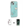 ieg™ iPhone 14 Kılıf Nova Işık Prime - Şeffaf 360 Full Body Arka Koruyucu + Shine Kamera Lens - KI