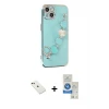 ieg™ iPhone 14 Kılıf Nova Işık Prime - Şeffaf Royal Nano Ekran Koruyucu + Diamond Kamera Lens - KI