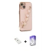 ieg™ iPhone 14 Kılıf Nova Işık Prime - Siyah Bilvis 5in1 3D Magic Cam Ekran Koruyucu + Diamond Kamera Lens - KI
