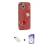 ieg™ iPhone 14 Kılıf Nova Işık Prime - Siyah Bilvis 5in1 3D Magic Cam Ekran Koruyucu + Diamond Kamera Lens - KI