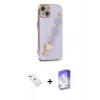 ieg™ iPhone 14 Kılıf Nova Işık Prime - Siyah Bilvis 5in1 3D Magic Cam Ekran Koruyucu + Diamond Kamera Lens - YL
