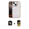ieg™ iPhone 14 Kılıf Odak Prime - Siyah Buffer Cam Ekran Koruyucu + PVD Metal Kamera Lens - TU