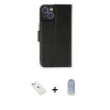 ieg™ iPhone 14 Kılıf Siluet Işık Serisi - Siyah Joko Magic 5D Cam + Diamond Kamera Lens - PE