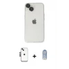 ieg™ iPhone 14 Kılıf Ufuk Minimal Özel Seri - Siyah Joko Magic 5D Cam + Shine Kamera Lens - SH