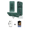 ieg™ iPhone 14 Kılıf Vadi Form Prime - Siyah Buffer Hayalet Cam Ekran Koruyucu + Shine Kamera Lens - SH