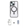 ieg™ iPhone 14 Kılıf Yadigar Klasik Özel Seri - Siyah Joko Magic 5D Cam + Shine Kamera Lens - GS