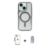 ieg™ iPhone 14 Kılıf Yadigar Klasik Özel Seri - Siyah Joko Magic 5D Cam + Shine Kamera Lens - GS
