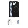 ieg™ iPhone 14 Kılıf Yankı Form Serisi - Siyah Joko Magic 5D Cam + Shine Kamera Lens - GI