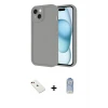 ieg™ iPhone 14 Kılıf Yankı Yansıma Özel Seri - Siyah Joko Magic 5D Cam + Diamond Kamera Lens - KI