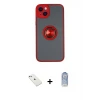 ieg™ iPhone 14 Kılıf Yörünge Çizgi - Siyah Joko Magic 5D Cam + Diamond Kamera Lens - SABE