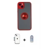 ieg™ iPhone 14 Kılıf Yörünge Çizgi - Siyah Joko Magic 5D Cam + Shine Kamera Lens - MI