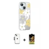 ieg™ iPhone 14 Kılıf Yörünge Işık Prime - Siyah Buffer Cam Ekran Koruyucu + Shine Kamera Lens - SH