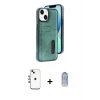 ieg™ iPhone 14 Kılıf Yörünge Işık Serisi - Siyah Joko Magic 5D Cam + Shine Kamera Lens - GI