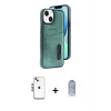 ieg™ iPhone 14 Kılıf Yörünge Işık Serisi - Siyah Joko Magic 5D Cam + Shine Kamera Lens - GS