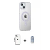 ieg™ iPhone 14 Kılıf Yörünge Koleksiyonu - Siyah Joko Magic 5D Cam + Shine Kamera Lens - GI