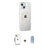 ieg™ iPhone 14 Kılıf Yörünge Koleksiyonu - Siyah Joko Magic 5D Cam + Shine Kamera Lens - GI