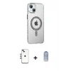 ieg™ iPhone 14 Kılıf Yörünge Koleksiyonu - Siyah Joko Magic 5D Cam + Shine Kamera Lens - GI