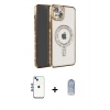 ieg™ iPhone 14 Kılıf Zirve Doku Prime - Siyah Joko Magic 5D Cam + Shine Kamera Lens - MI