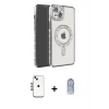 ieg™ iPhone 14 Kılıf Zirve Doku Prime - Siyah Joko Magic 5D Cam + Shine Kamera Lens - MI