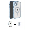 ieg™ iPhone 14 Kılıf Zirve Doku Prime - Siyah Joko Magic 5D Cam + Shine Kamera Lens - MI