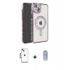 ieg™ iPhone 14 Kılıf Zirve Doku Prime - Siyah Joko Magic 5D Cam + Shine Kamera Lens - MI