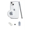 ieg™ iPhone 14 Kılıf Zirve Doku - Siyah Joko Magic 5D Cam + Diamond Kamera Lens - SABE