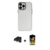ieg™ iPhone 14 Pro Max Kılıf Ahenk Çizgi Prime - Siyah Buffer Cam Ekran Koruyucu + Raze Metal Kamera Lens - GS