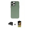 ieg™ iPhone 14 Pro Max Kılıf Ahenk Çizgi Prime - Siyah Buffer Cam Ekran Koruyucu + Raze Metal Kamera Lens - GS