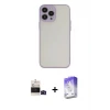 ieg™ iPhone 14 Pro Max Kılıf Ahenk Çizgi Serisi - Siyah Bilvis 5in1 3D Magic Cam Ekran Koruyucu + Bilvis Titan Kamera Lens - SH