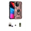 ieg™ iPhone 14 Pro Max Kılıf Ahenk Klasik Koleksiyonu - Siyah Joko Magic 5D Hayalet Cam + Bilvis Titan Kamera Lens - GS
