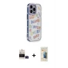 ieg™ iPhone 14 Pro Max Kılıf Ahenk Modern Serisi - Siyah 6D Mat Seramik Hayalet Nano Ekran Koruyucu + Bilvis Titan Kamera Lens - SH