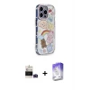 ieg™ iPhone 14 Pro Max Kılıf Ahenk Modern Serisi - Siyah Bilvis 5in1 3D Magic Cam Ekran Koruyucu + Bilvis Titan Kamera Lens - DNMR
