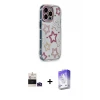 ieg™ iPhone 14 Pro Max Kılıf Ahenk Modern Serisi - Siyah Bilvis 5in1 3D Magic Cam Ekran Koruyucu + Bilvis Titan Kamera Lens - DNMR
