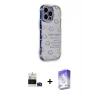 ieg™ iPhone 14 Pro Max Kılıf Ahenk Modern Serisi - Siyah Bilvis 5in1 3D Magic Cam Ekran Koruyucu + Bilvis Titan Kamera Lens - DNMR
