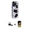 ieg™ iPhone 14 Pro Max Kılıf Ahenk Modern Serisi - Siyah Buffer Cam Ekran Koruyucu + Bilvis Titan Kamera Lens - SH