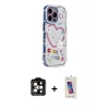 ieg™ iPhone 14 Pro Max Kılıf Ahenk Modern Serisi - Siyah Joko 5D Cam + PVD Metal Kamera Lens - TU