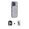 ieg™ iPhone 14 Pro Max Kılıf Ahenk Modern Serisi - Siyah Joko 5D Cam + PVD Metal Kamera Lens - TU
