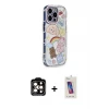 ieg™ iPhone 14 Pro Max Kılıf Ahenk Modern Serisi - Siyah Joko 5D Cam + PVD Metal Kamera Lens - TU