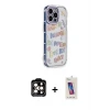 ieg™ iPhone 14 Pro Max Kılıf Ahenk Modern Serisi - Siyah Joko 5D Cam + PVD Metal Kamera Lens - TU
