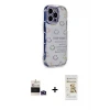 ieg™ iPhone 14 Pro Max Kılıf Ahenk Modern Serisi - Siyah Mat Seramik Nano Ekran Koruyucu + Bilvis Titan Kamera Lens - DNMR