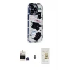 ieg™ iPhone 14 Pro Max Kılıf Ahenk Modern Serisi - Siyah Mat Seramik Nano Ekran Koruyucu + Bilvis Titan Kamera Lens - DNMR