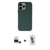 ieg™ iPhone 14 Pro Max Kılıf Ahenk Serisi - Siyah Joko 5D Cam + Bilvis Titan Kamera Lens - GD