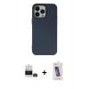 ieg™ iPhone 14 Pro Max Kılıf Ahenk Serisi - Siyah Joko 5D Cam + Bilvis Titan Kamera Lens - GD