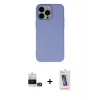ieg™ iPhone 14 Pro Max Kılıf Ahenk Serisi - Siyah Joko 5D Cam + Bilvis Titan Kamera Lens - GD