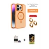 ieg™ iPhone 14 Pro Max Kılıf Akış Form - Siyah Buffer Cam Ekran Koruyucu + Bilvis Titan Kamera Lens - GD