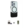 ieg™ iPhone 14 Pro Max Kılıf Çekirdek Asil Özel Seri - Siyah Joko Magic 5D Hayalet Cam + Bilvis Titan Kamera Lens - SH