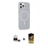ieg™ iPhone 14 Pro Max Kılıf Çekirdek Modern Prime - Siyah Buffer Cam Ekran Koruyucu + Bilvis Titan Kamera Lens - GS