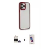 ieg™ iPhone 14 Pro Max Kılıf Eksen Doku Prime - Siyah Joko 5D Cam + Bilvis Titan Kamera Lens - GS